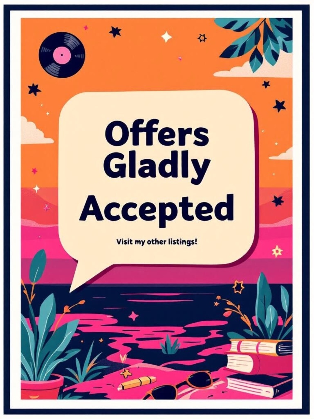 Happy to accept offers